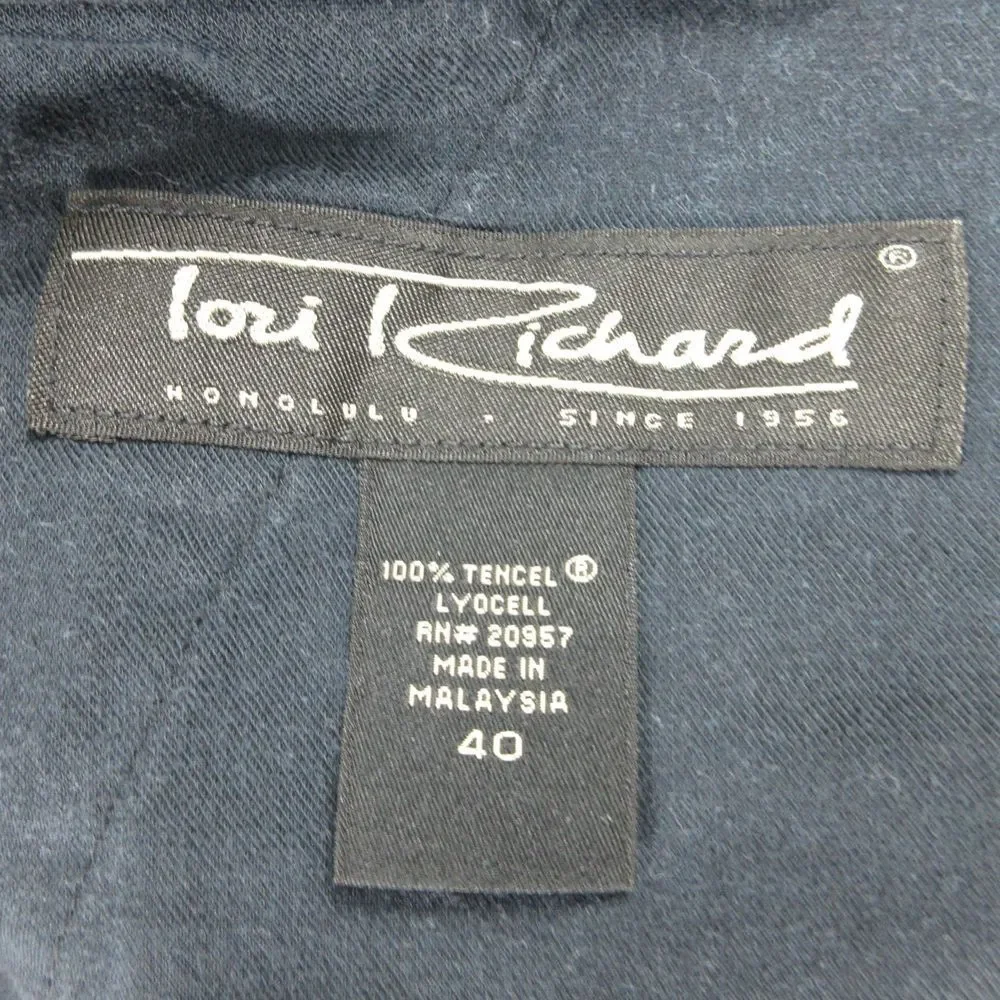 Tori Richard Shorts Mens 40 Black Weathered Pleated Chino 39x10* '